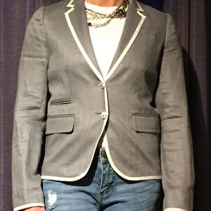 JCrew Schoolboy Linen Blazer